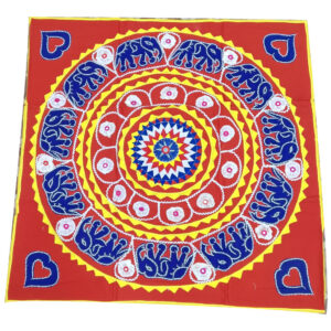 3 × 3 ft Handcrafted Traditional Cotton Elephant Design - Thin Fabric