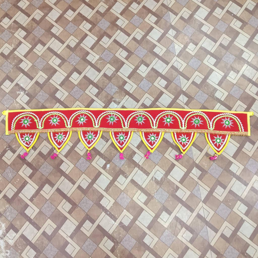 3.3 ft Door Jhalar - Red