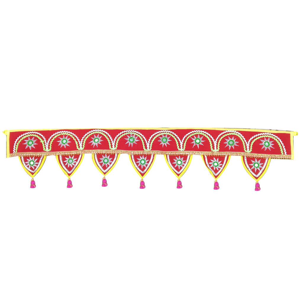 3.3 ft Door Jhalar - Red