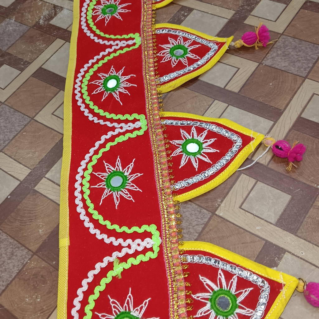 3.3 ft Door Jhalar - Red