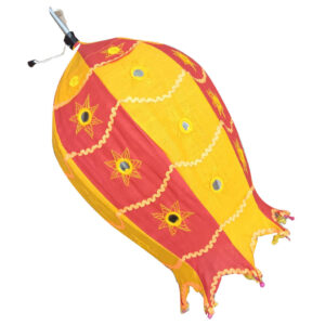 20 inch Cotton Dolphin Hanging Lamp - Red Yellow